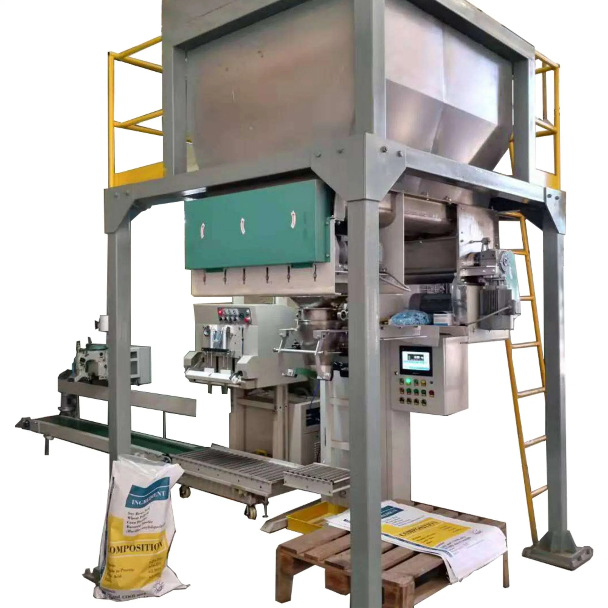 Wet Material Feed Weighing Packing Machine Double Scale Suits Powder