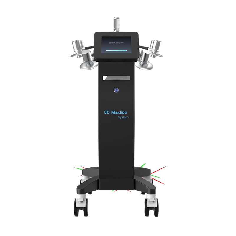 8d Lipolaser 562nm de luz verde de la luz roja de 635 nm de longitud de onda de doble cuerpo de la máquina de adelgazamiento