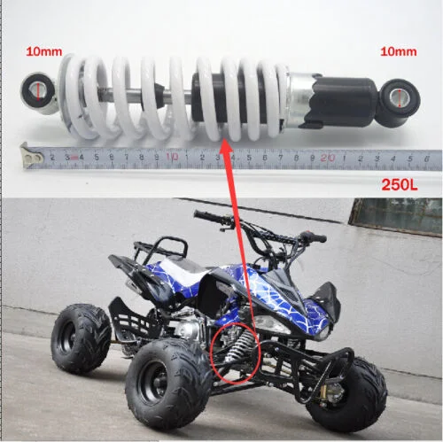 250mm 9.8'' Rear Shock Absorber for 50cc 90cc 110cc Dirt Bike ATV Quad Go Kart