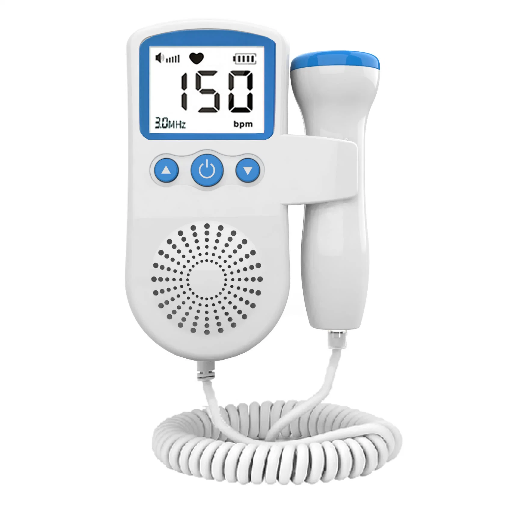 Factory Price Portable Ultrasound Probe for Heartbeat Pregnancy Baby Doppler Fetal Monitor