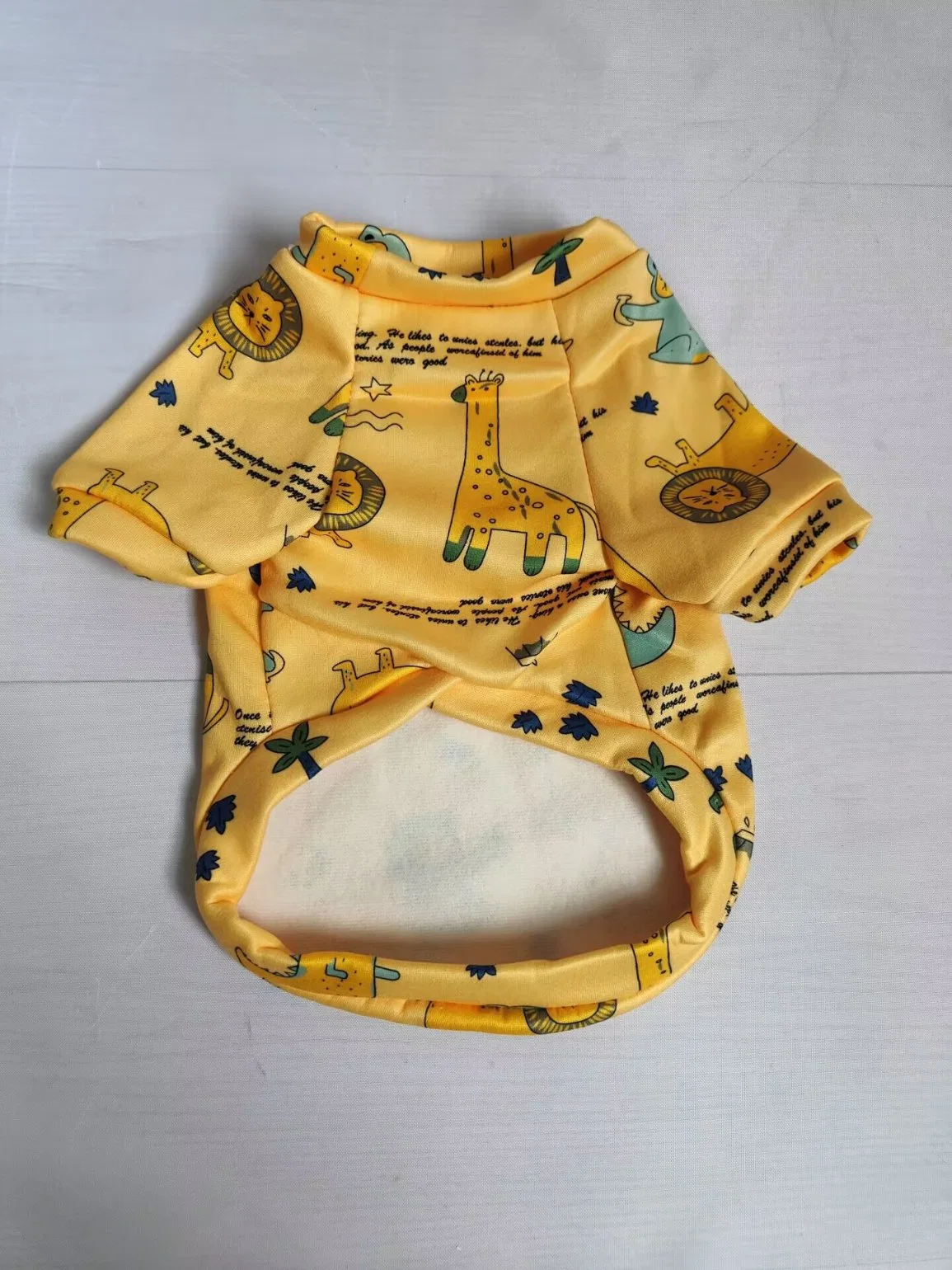 Vestuário estampado para o macacão de lã cardada Pajama para cão quente para o EyePet Roupa de cão pequeno Gato Roupa de Animais casaco de inverno Roupa de cachorros