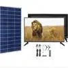 Portátil DC 12V Solar Energy recargable LED TV Full Set Para África