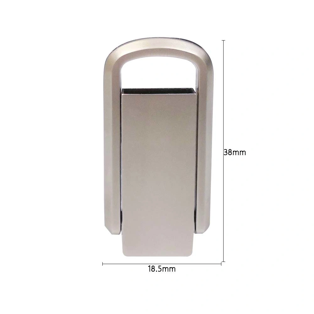 Metal Hook Flip Mini 16GB 32GB 64GB Fold Portable USB Flash Drive