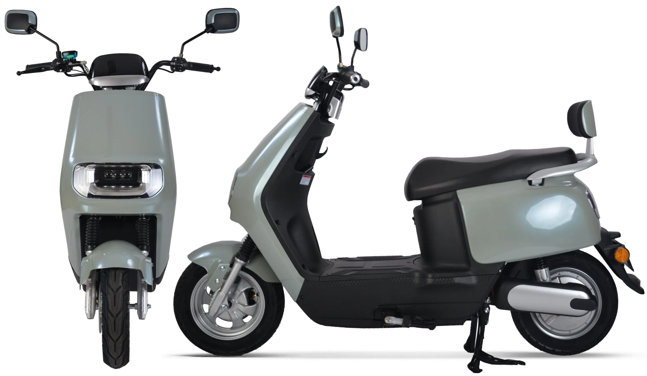 2022 Comercio al por mayor de 2 ruedas 800W 60V Batería de litio Conmutar pantalla LED con impermeable Scooter de movilidad eléctrica de la fábrica de China