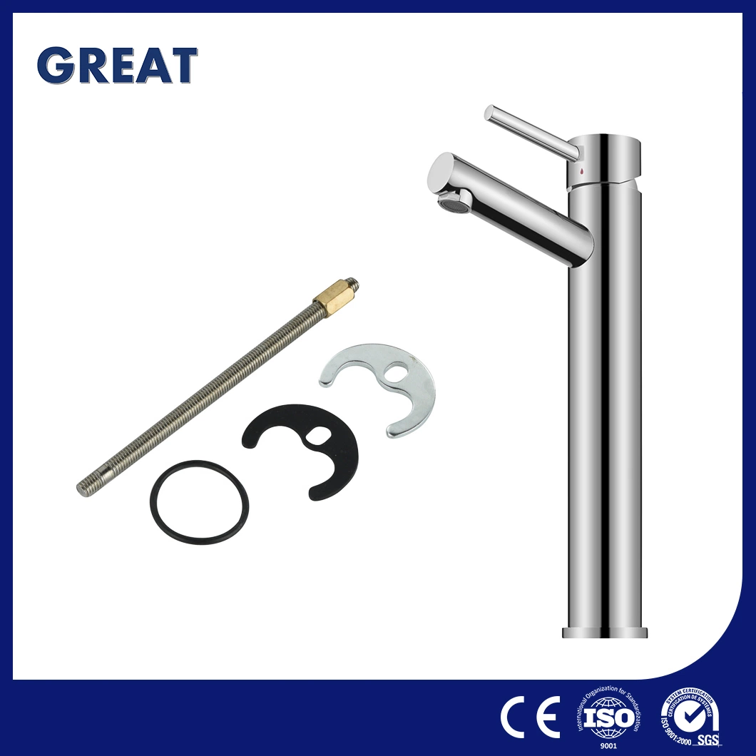 Great Single Hole Faucet Suppliers Bathroom 1 Hole Sink Faucet Gl4911A49 Chrome High Single Lever Basin Faucet China Quality Ceramic Cartridge Wash Basin Tap