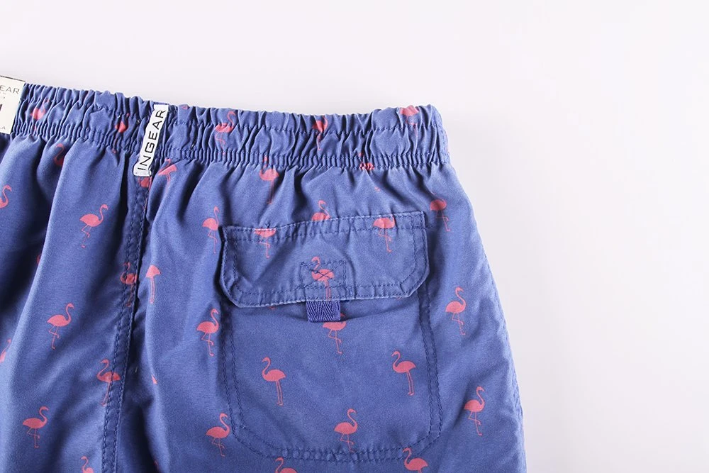 Men&prime; S Print Garment Wash Beach Shorts