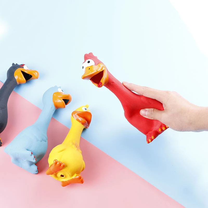 Drôle de Screaming Poulet Squeaker Squeeze son jouet Chien de mâcher de la formation de produits pour animaux de compagnie Les Chiots de porc résistant aux petits chiens jouets