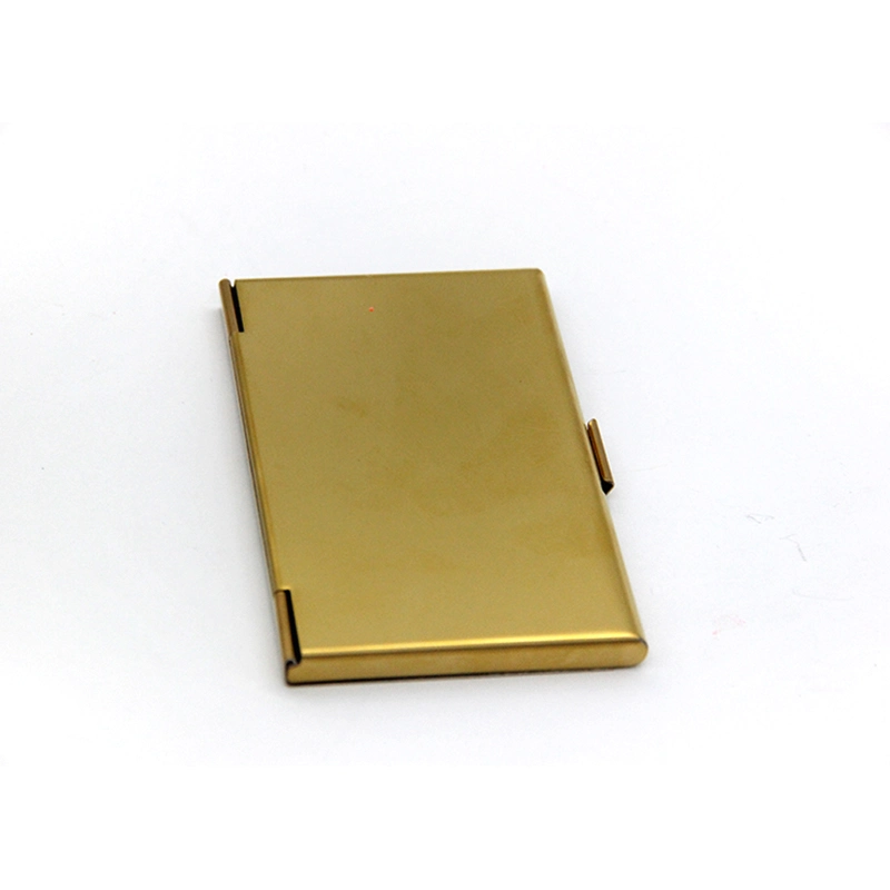 Personalized Stainless Steel Gold Metal Business Name&#160; Cardcase&#160; Holder