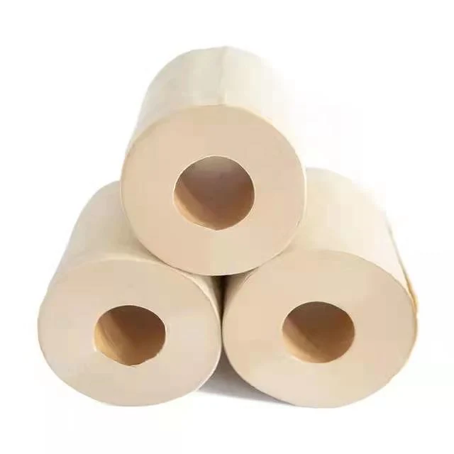 100 % de fibres de papier de toilette de bambou gros écologique 3 plis du papier de toilette personnalisé et de la couche