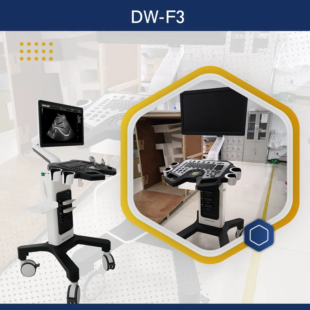 Dawei CE Certified Hospital Trolley Ultrasound Dw-F3