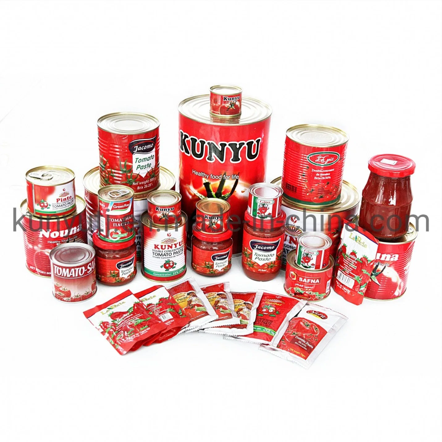 Canned Tomato Paste 198g with High quality/High cost performance 