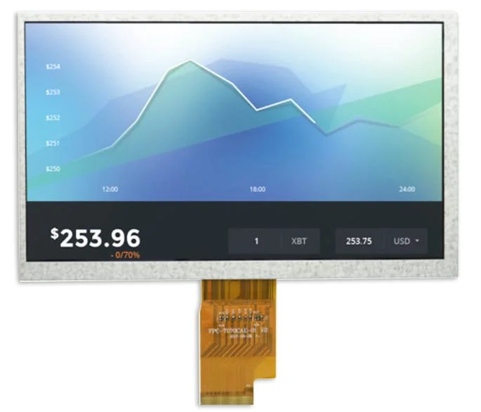 Módulo de ecrã tátil TFT de painel LCD de 7.0 polegadas e 1024X600 personalizado Monitor de ecrã IPS