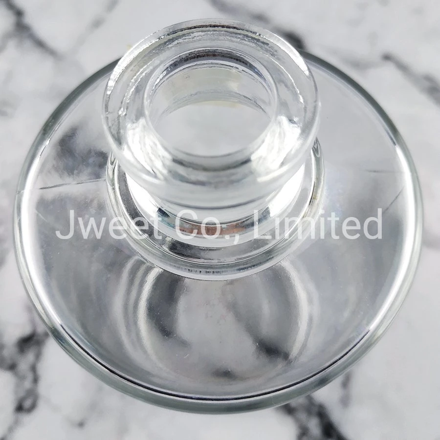 Hot Selling Custom Round Flat Shoulder Transparent Wine Glass Bottle