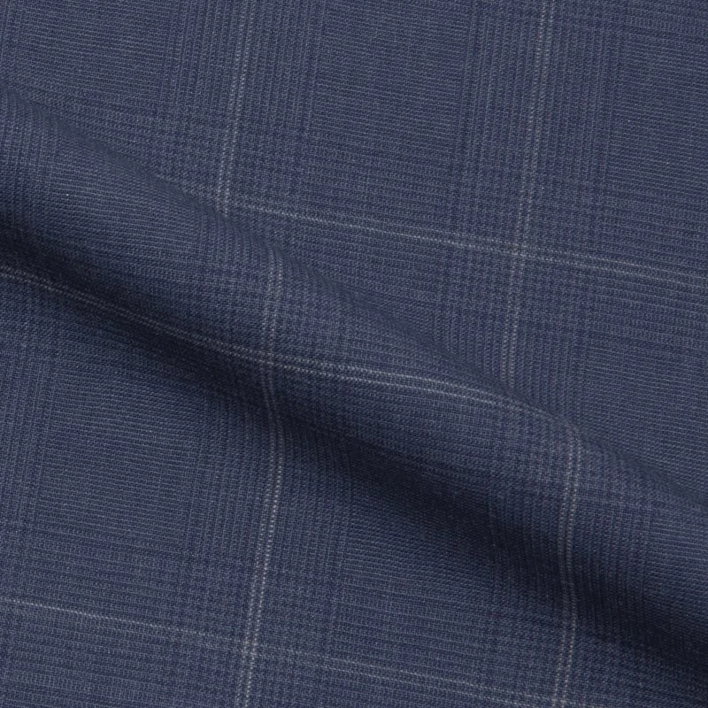 Factory Produce English Selvedge Worsted Checks Dying Cashmere Rayon Polyester Wool Fabric