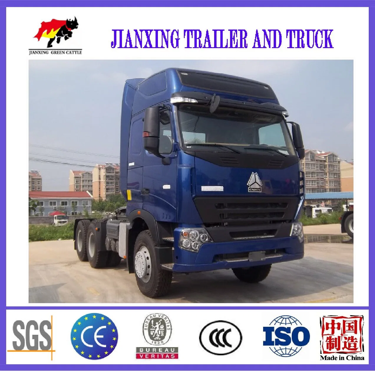 Más Populares precio de fábrica China HOWO tractor 6X4 de 50 toneladas de cabeza Internacional Tractor pesado camión para la venta