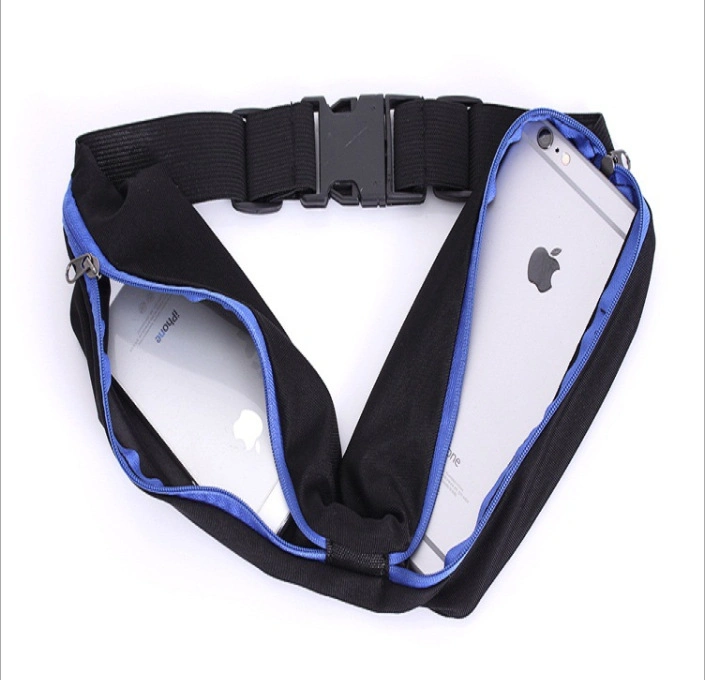 2 Pockets Waterproof Running Waist Bag 2 Pockets Women and Men Running Belt