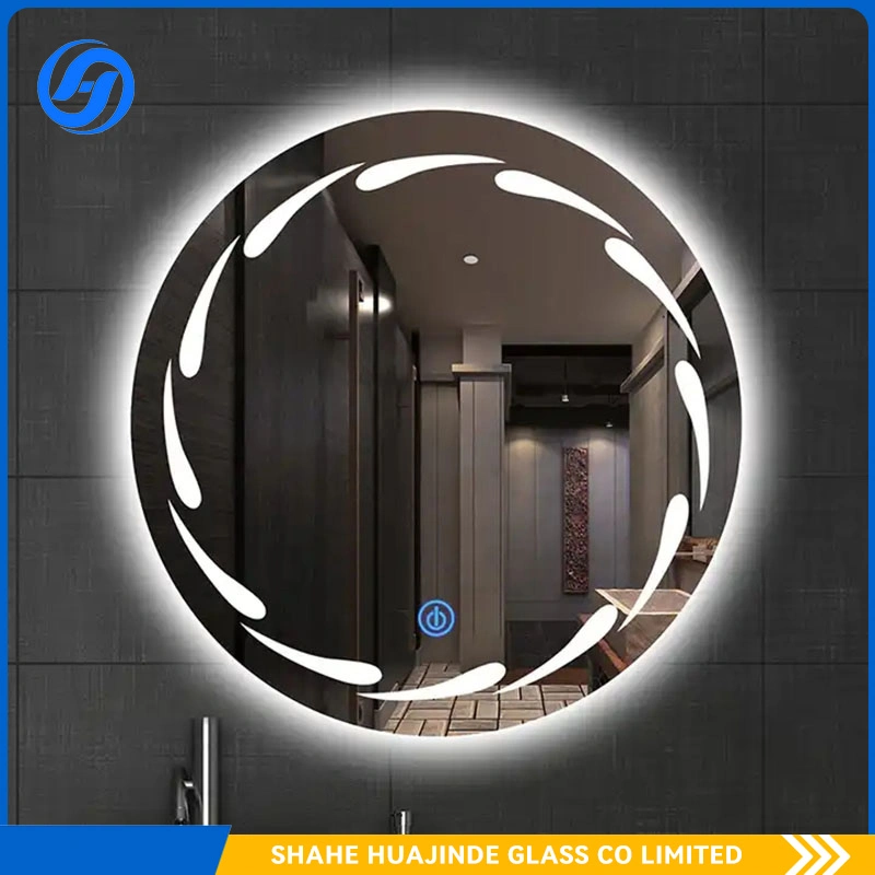 Decor Bathroom Wall Mounted Circle LED Backlit Mirror for Hotel