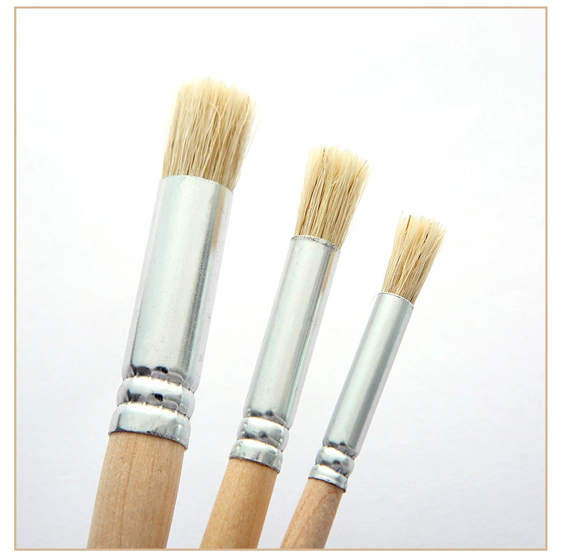 6 PIÈCES Art Set Outils de peinture Nylon Bristle Brush artiste de peinture Brosse