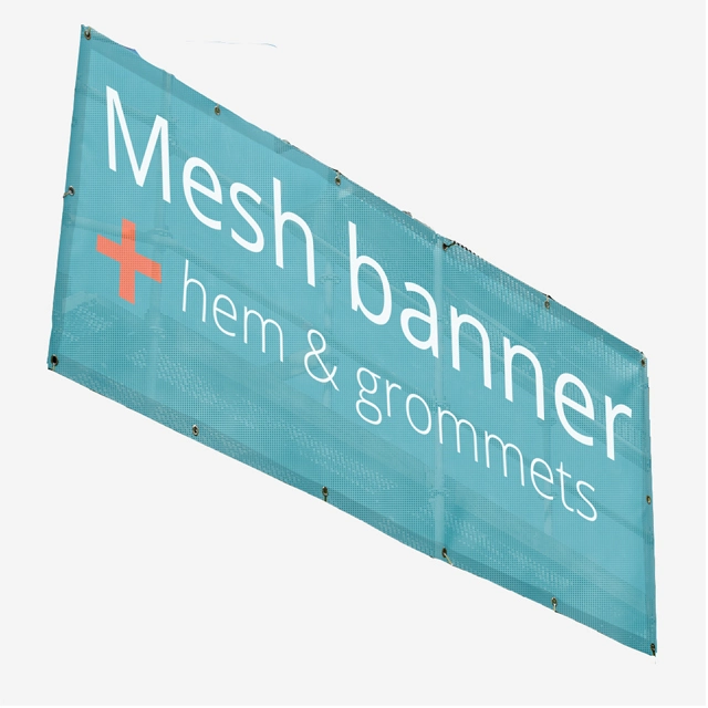 Outdoor Mesh Fence Banner Custom Printing with Eyelet