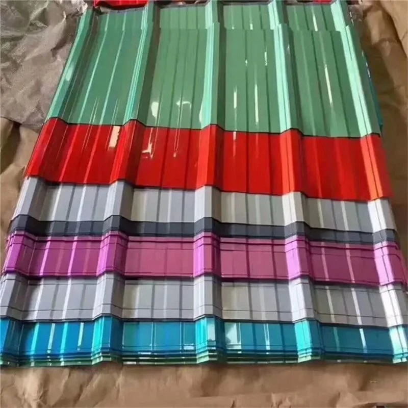 Building Material PPGI Sheet Color Coated Corrugated Roof Sheets SGCC Dx51d~Dx53D G350-G550 Galvanized/Stainless Steel/Aluminum/Carbon Steel/Prepainted Plate