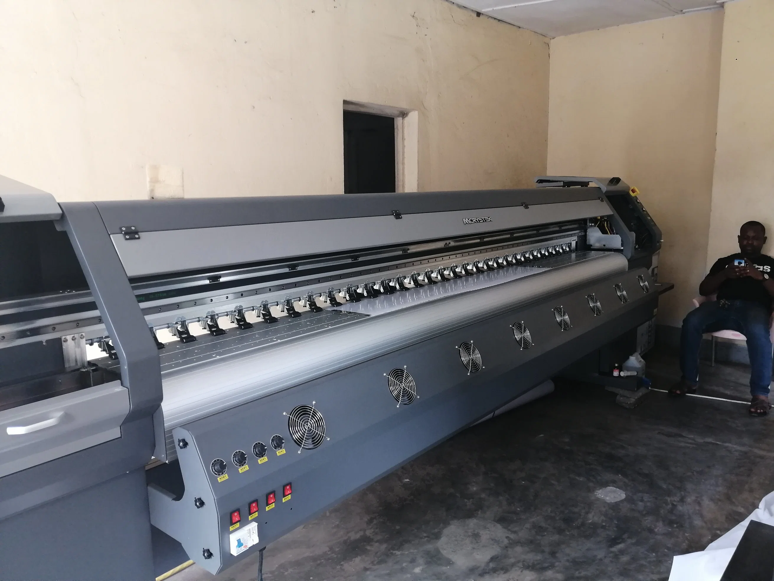 10FT Large Format Konica 512I Printhead Printiing Machine Flex Banner Digital Solvent Printer