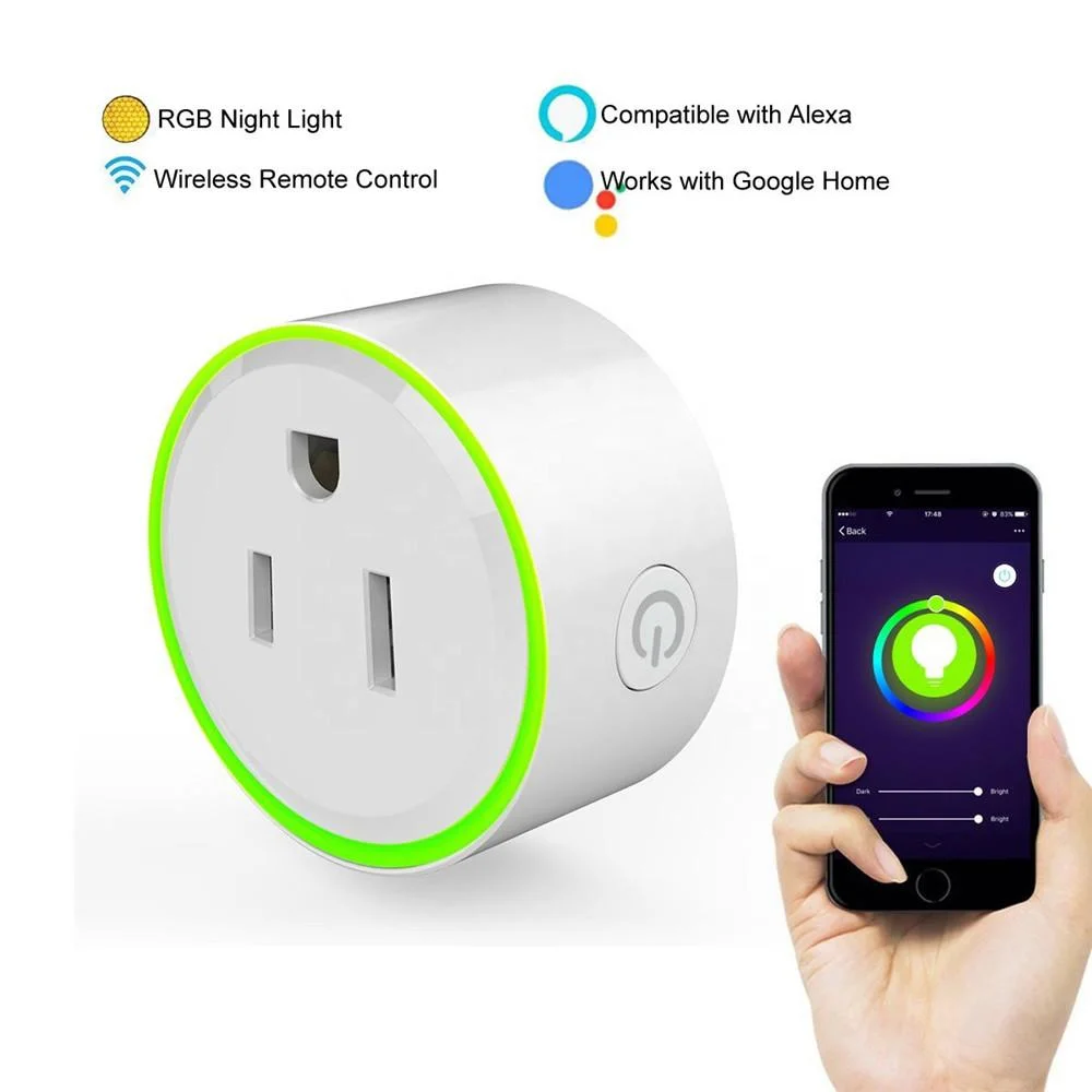 WiFi Smart Power Plug Mini Us Socket RGB Electrical Socket