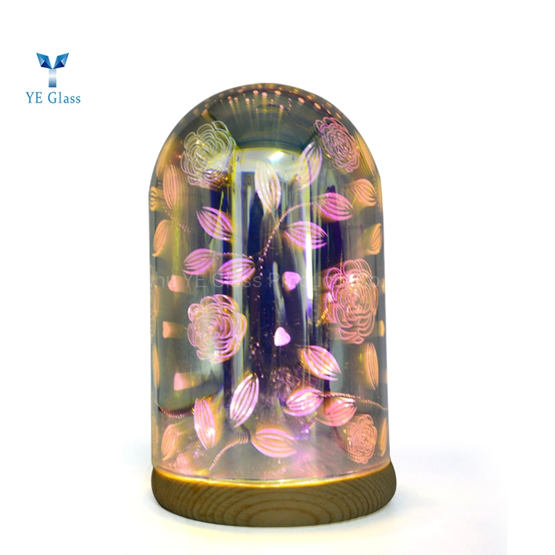 New Design 3D Decorative Color Changing LED Glass Dome for Wholesale/Supplier