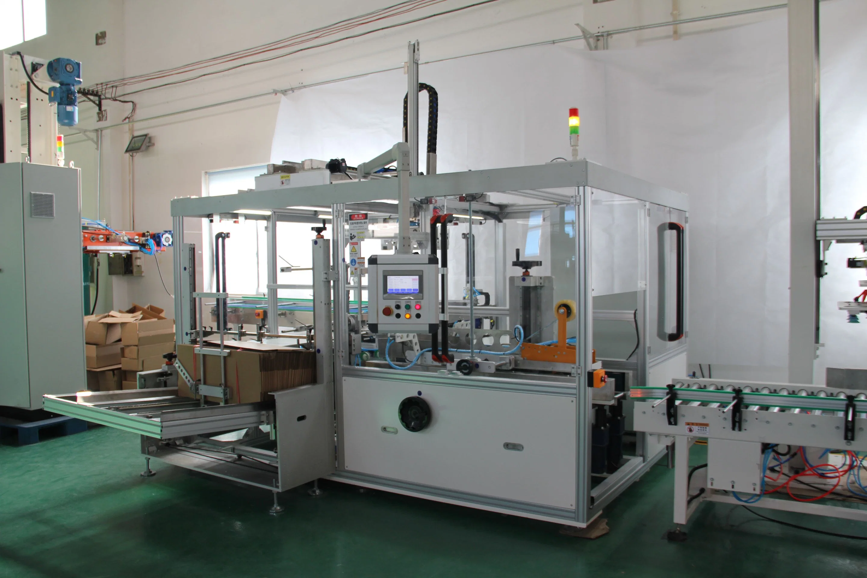 Automatic Box Case Carton Opening and Sealing Machine for Hair Skin Care