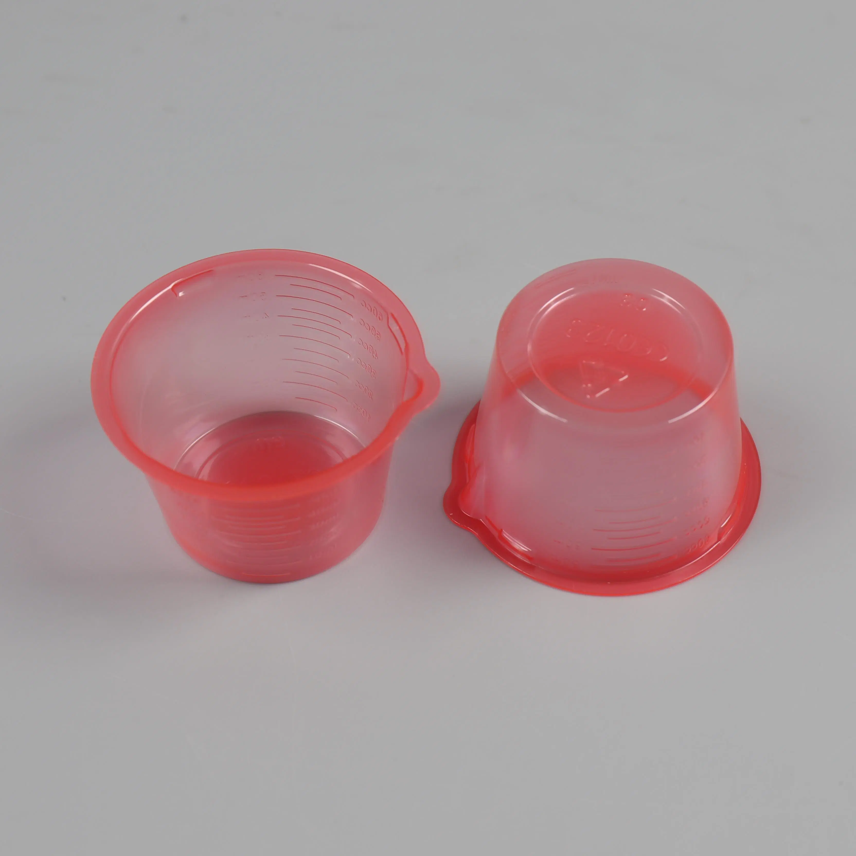 Medical Plastic Urine Medicine Red PP Cup Disposable Urine Cups