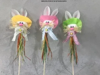 Pâques paille artificielle jouets artisanaux lapin décoratif