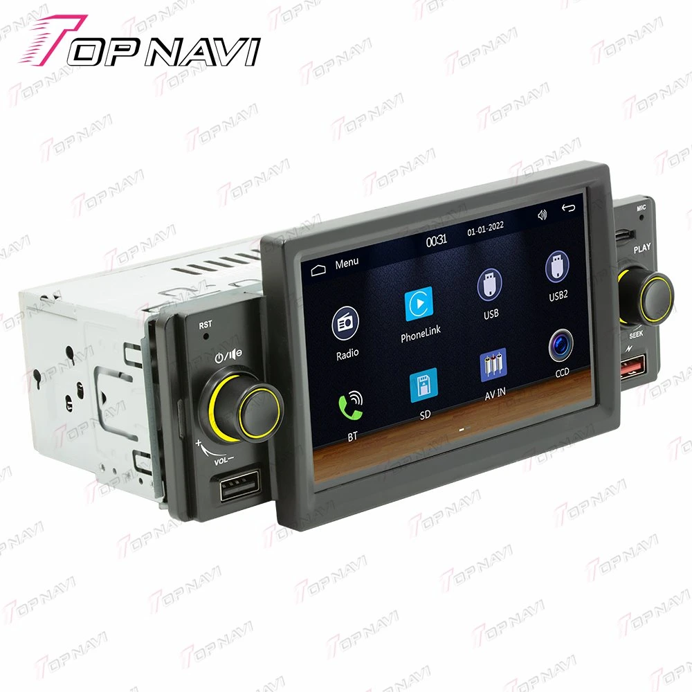 Pantalla IPS MP5 de pantalla táctil completa con reproductor de Bt y FM Digital MP5 Music Player coche estéreo autoradio Accesorios para coche Modelo de coche universal