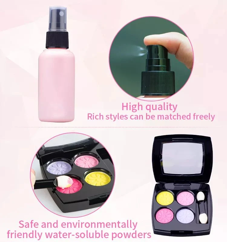 Safe Princess Girls Makeup Kids Cosmetics Make up Set Washable Beauty Makeup Set for Girls Birthday Pretend Play