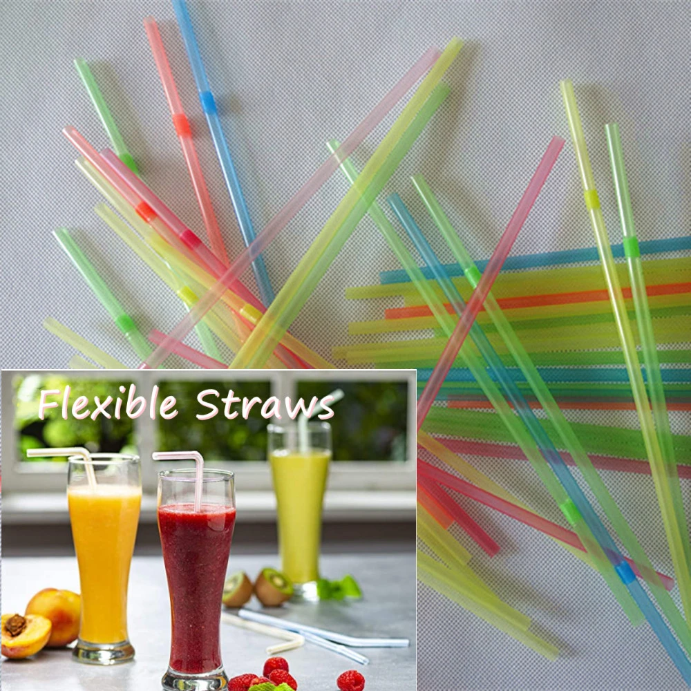 Wholesale Eco Friendly PLA Biodegradable Without Plastic Flexible Straws for Drinking