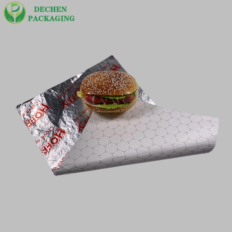 for Package Sandwich Packaging Food Paper with Foil Layer