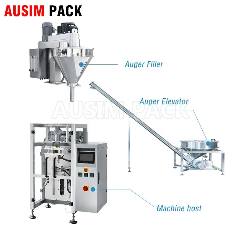 Gránulo de polvo de té envasado máquinas de embalaje multifunción precio de fábrica de sellado de llenado de formulario Vertical Vffs automática de 3 de 1