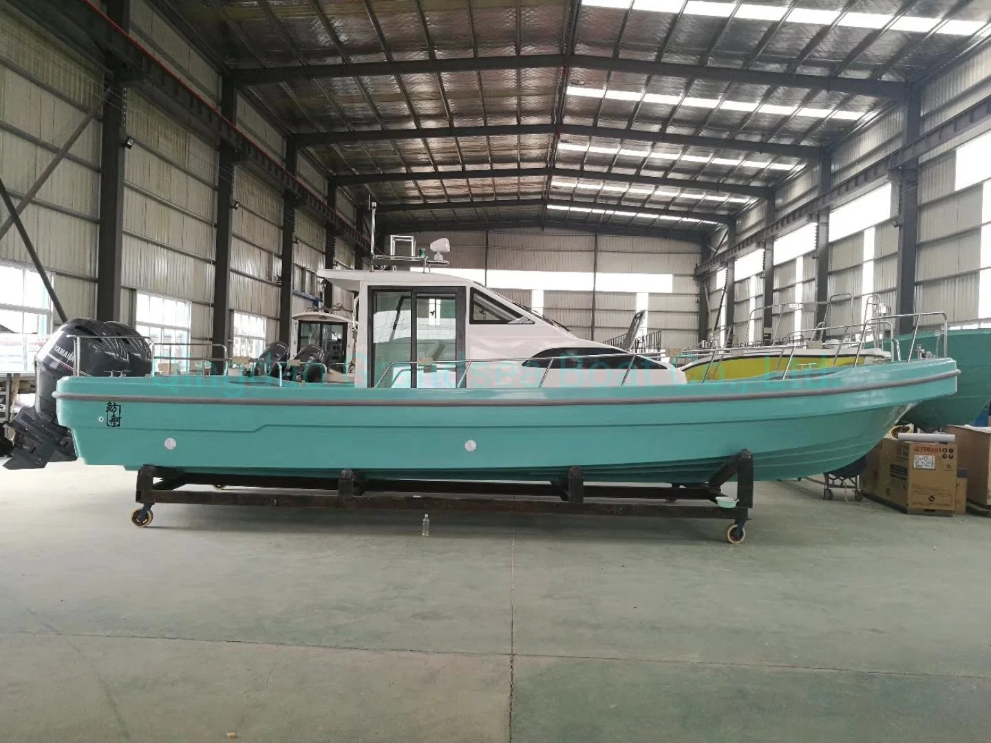 Chinese 32FT 9.6m Panga Model Fiberglass/FRP Cabin Fishing Boat for Sale