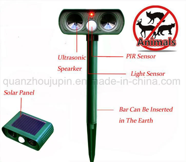 OEM neues Produkt Outdoor Solar Ultraschall Tier Repeller