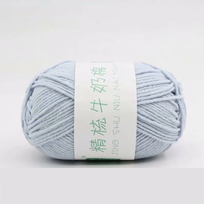 Worsted Knitting Baby Yarn Thick Milk Cotton for Crochet Yarn 5 Ply Blend Yarn 92 Colors 50g