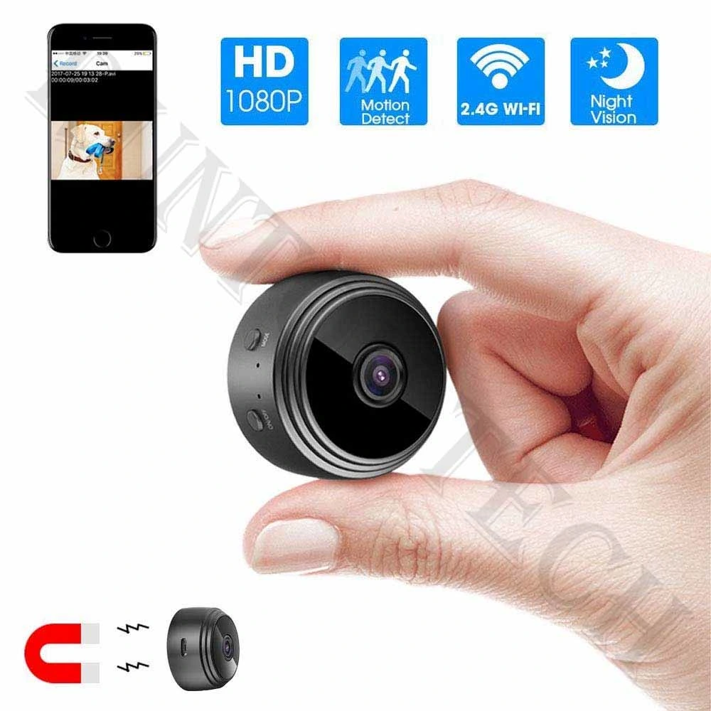 Sécurité à domicile WiFi Full HD Mini Caméra Nanny Baby Monitor A9