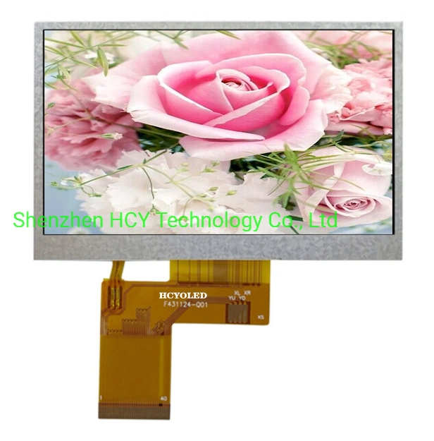 4.3-Inch Color LCD Display Module for Use in Medical, Handheld Devices, and Instrument Industries with Multiple Applications