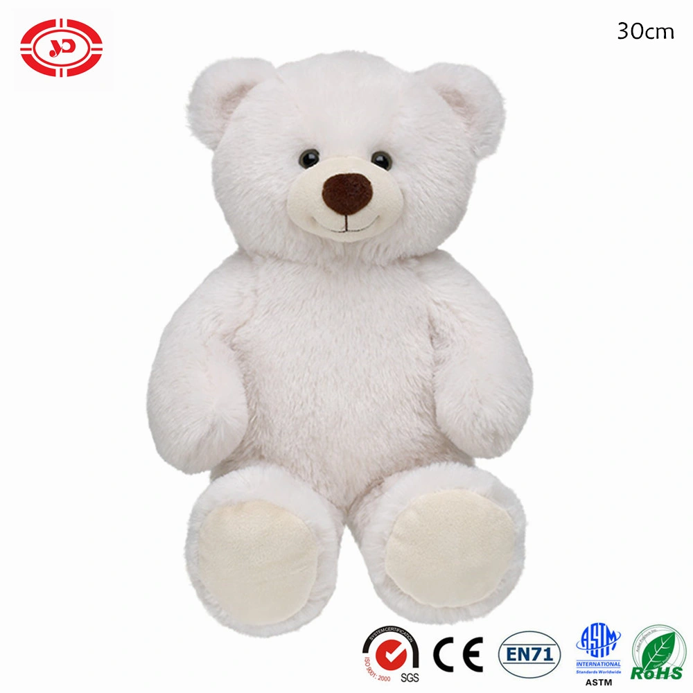 Christmas Printed Fabric Plush Sitting Animal Soft Teddy Bear Toy