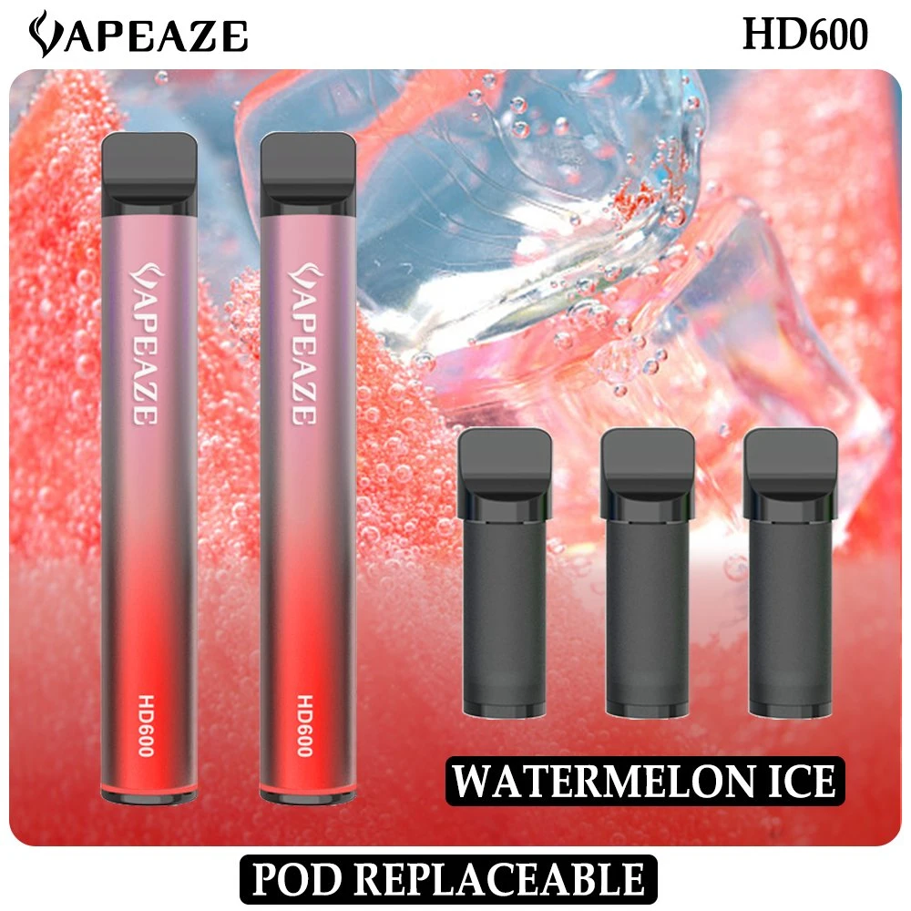 Replaceable Pods 2ml Vaporizer 600 Puff Pen Style High-Quality Disposable Electronic Cigarette