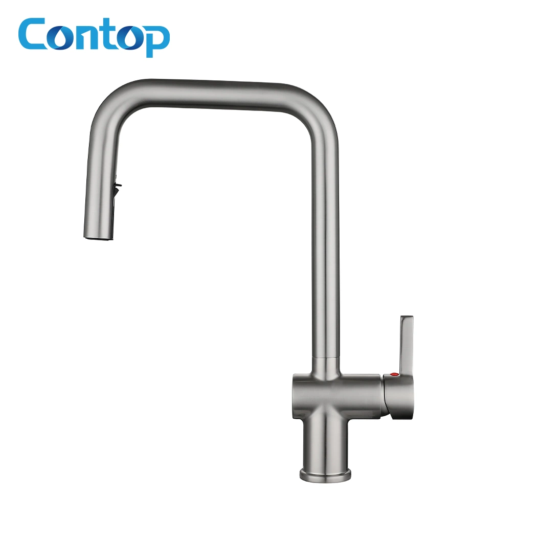 Alliage de zinc en laiton de filigrane Faucet Appuyez sur la porcelaine sanitaire Eau du robinet Accessoires de cuisine