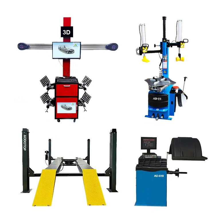 Tire Shop Equipment Wheel Alignment Tire Changer Wheel Balancing Combo Garage Equipment