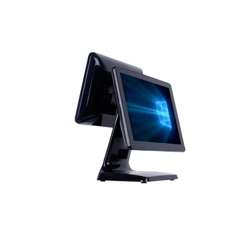 Dual Display 15 Inch True Flat Touchscreen All in One POS Terminal