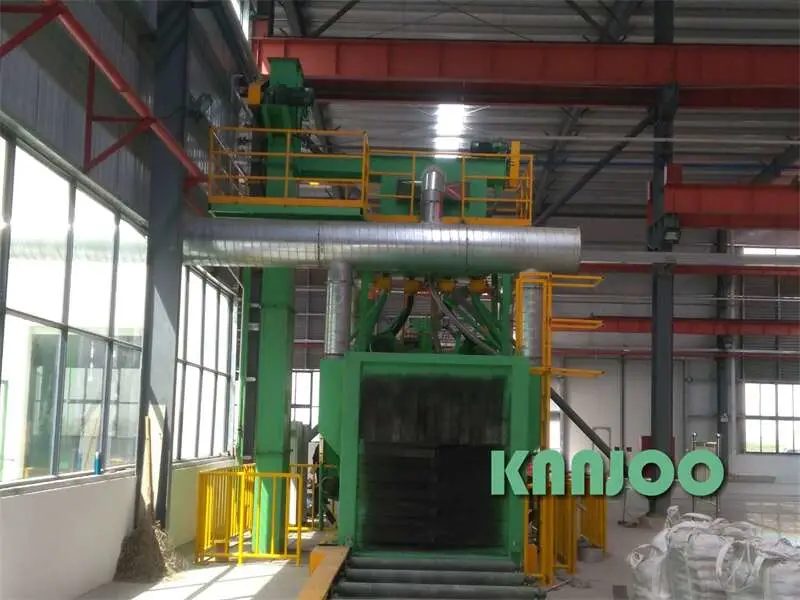 Speed 2m/ Min Wheel Blast Roller Conveyor Shot Blasting Machine for Anti Corrosion