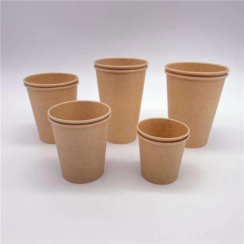 Wholesale/Supplier Printing 8oz 12oz 16oz Disposable Paper Cups Hot Coffee Paper Cup with Lid