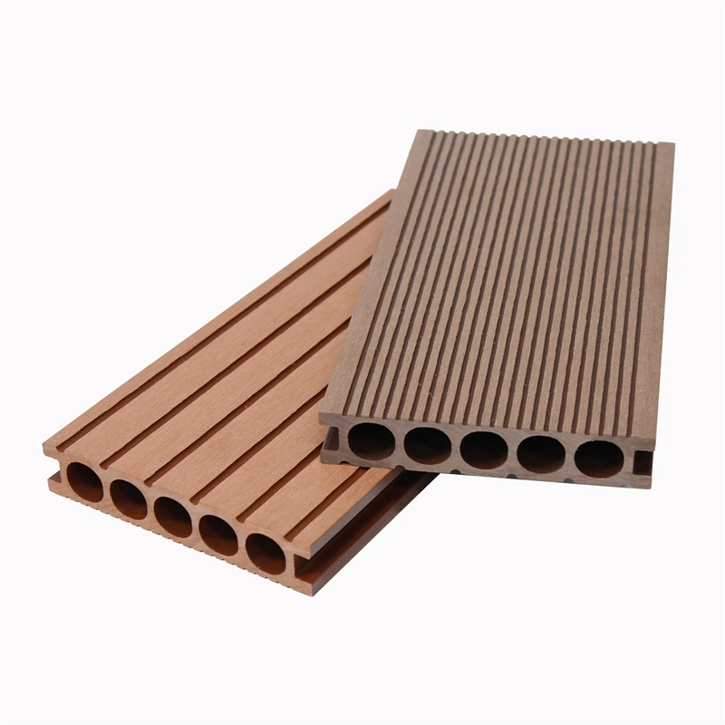 Skin-Friendly Outdoor Wood Plastic Composite Decking Boards Flooring Artificial Hardwood Lumber WPC Flooring