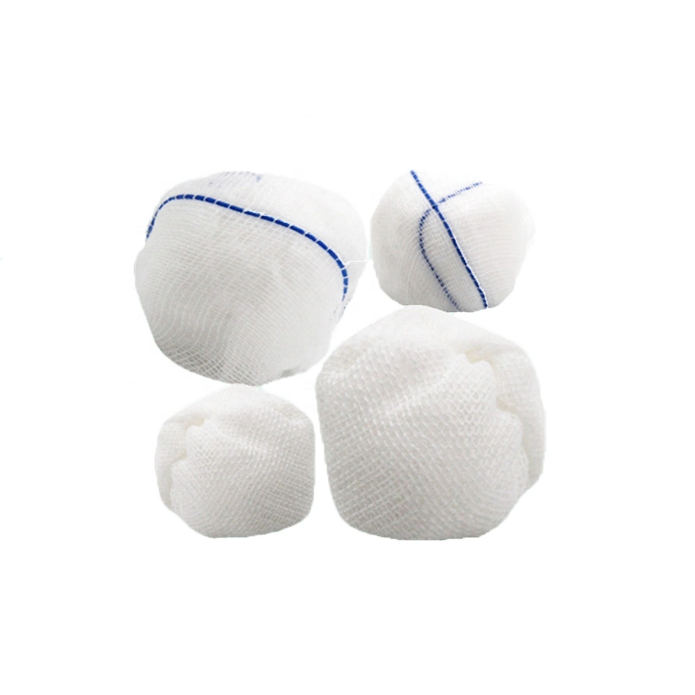 Haut 100% coton absorbant médicale et chirurgicale des boule de gaze de rayons X