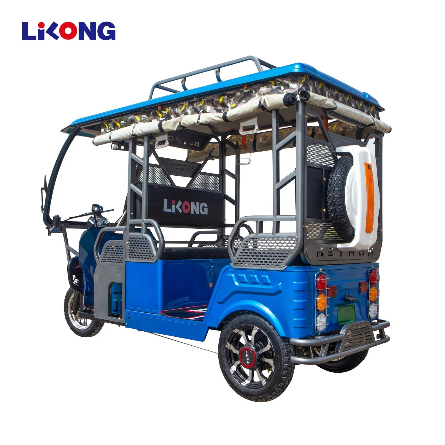 Lilong Original Factory operado a bateria Auto Rickshaw Conjunto DRC